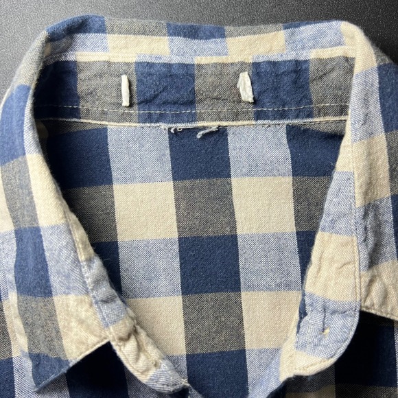 RARE Vintage 2-in-1 Blue Gingham Embroidered Shirt & Vest Women M Tulips Twofer - Picture 4 of 15